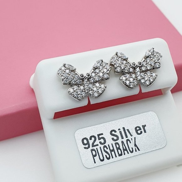 925 Sterling Silver Cubic Zirconia Earrings, U19254531 - Picture 9 of 11